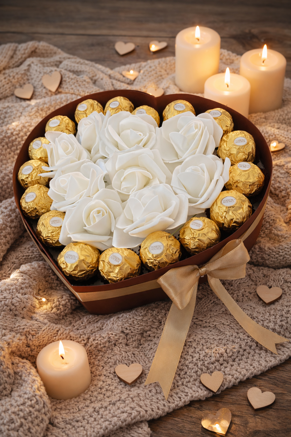 Ferrero srdce - bílé