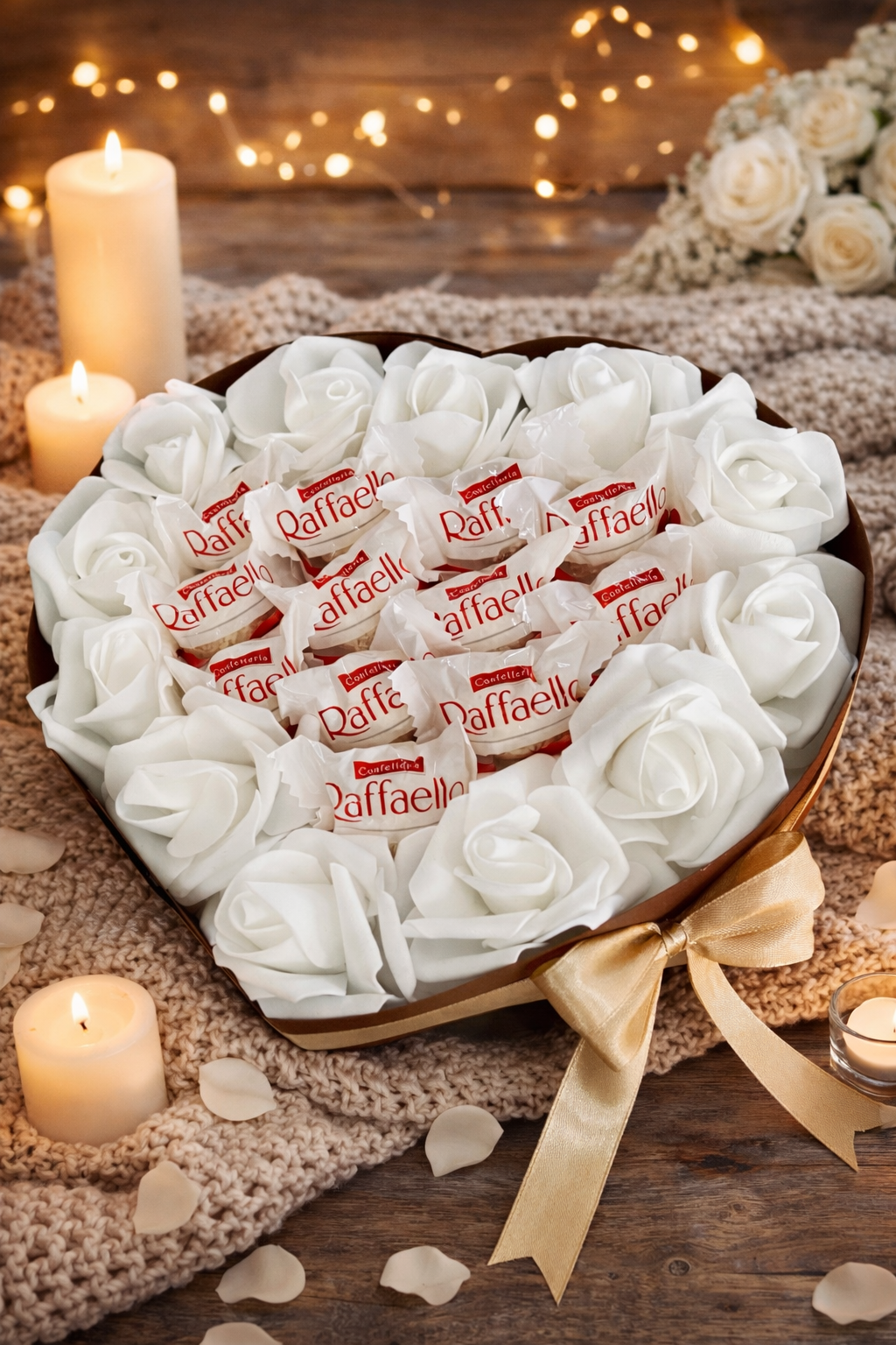 Raffaello srdce - bílé