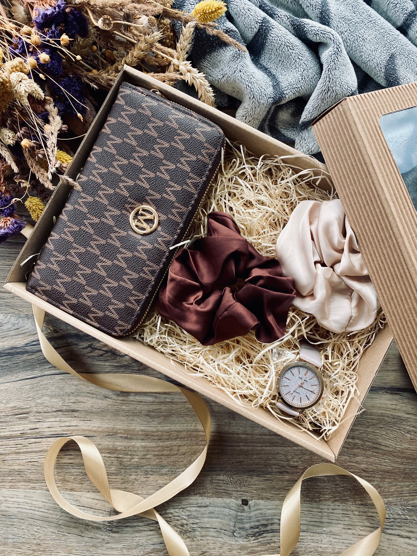 Dárkový self care box - hnědý