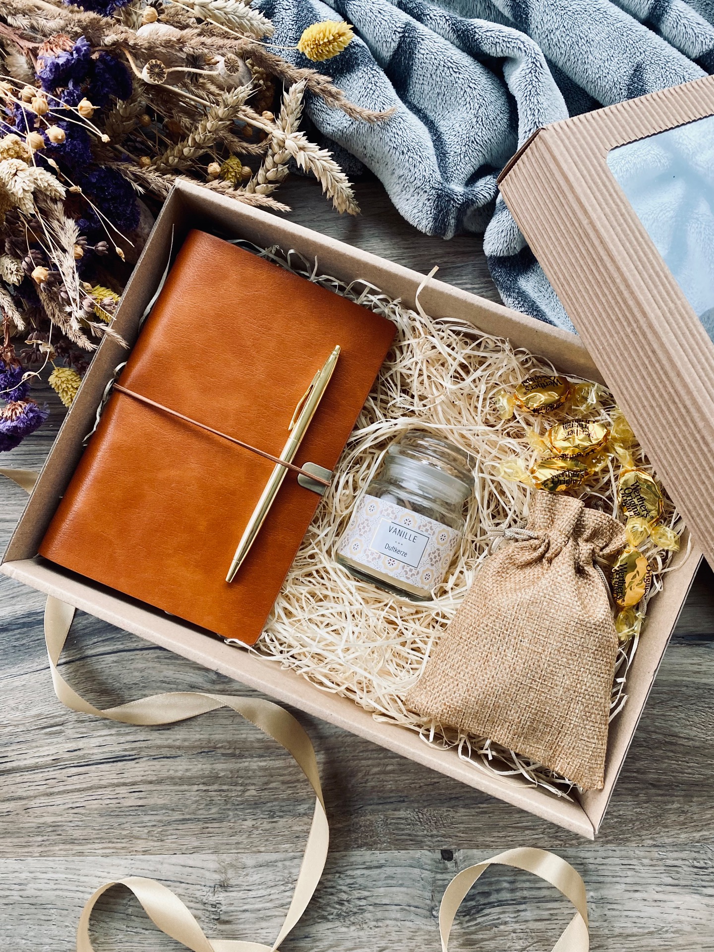 Dárkový hygge box - hnědý