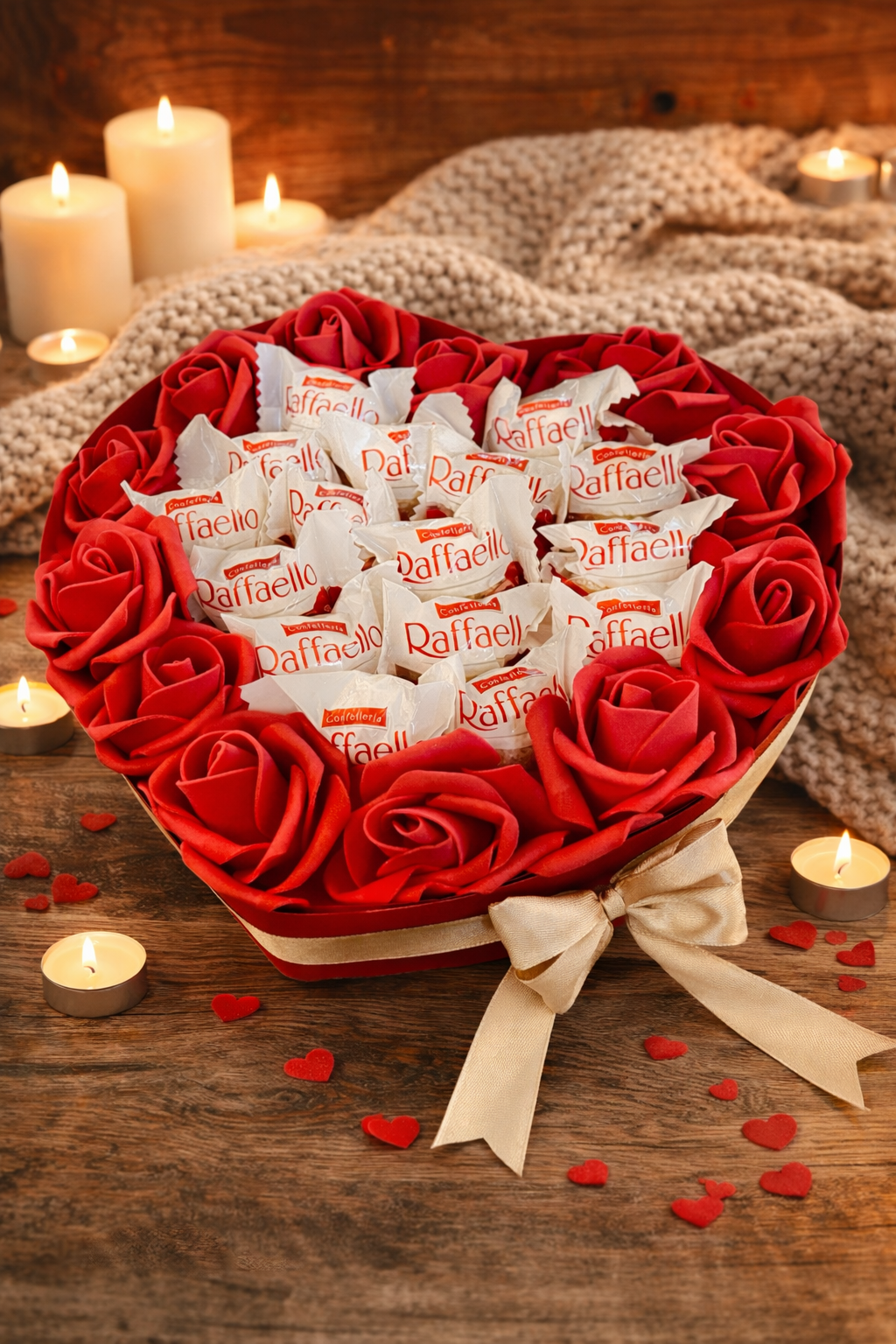 Raffaello srdce - červené