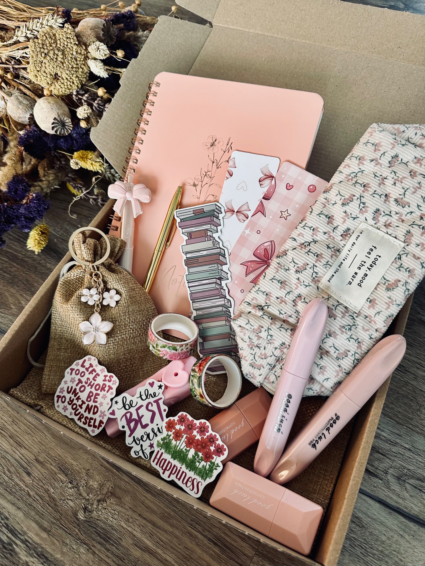 Back to school box - jemná růžová