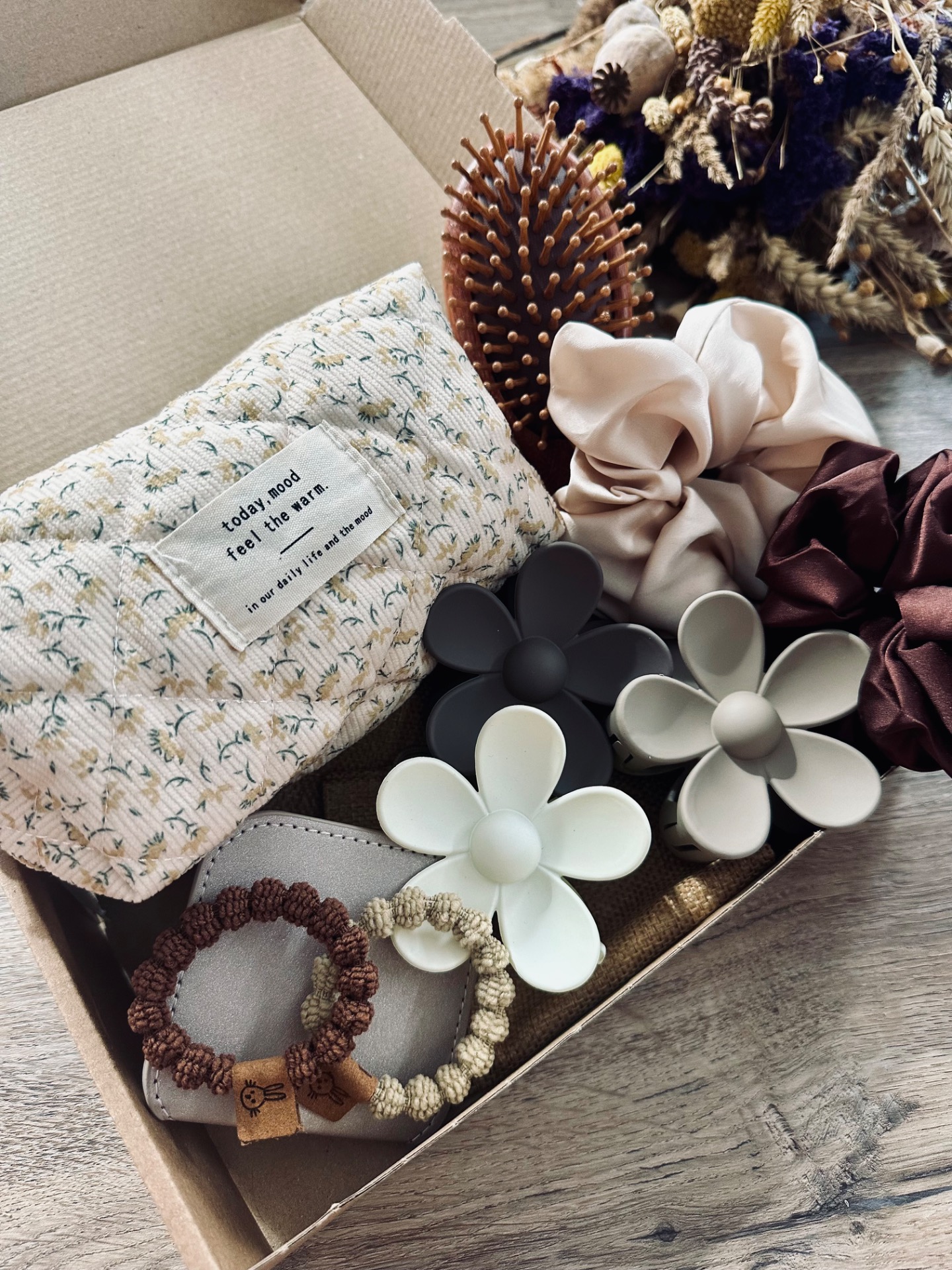 Dárkový beauty box - hnědý